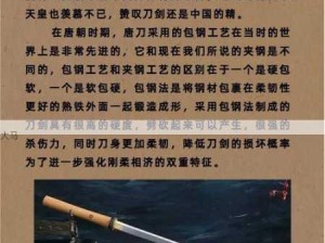 唐刀龟缩拔刀流破解之道，刀剑兵器谱实战技巧大揭秘